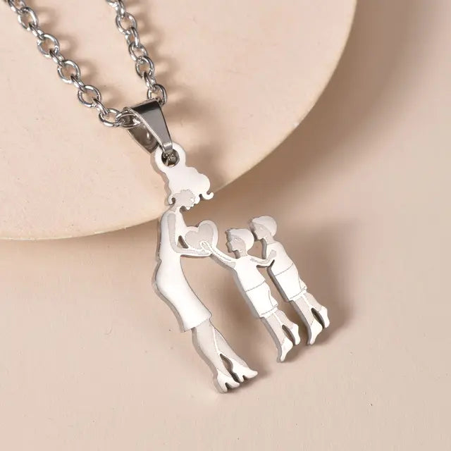 Family Silver Necklaces