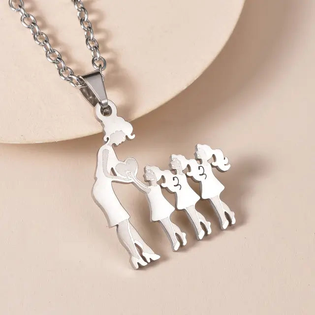Family Silver Necklaces