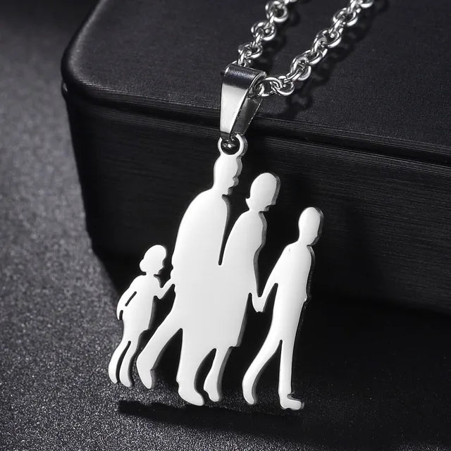 Family Silver Necklaces