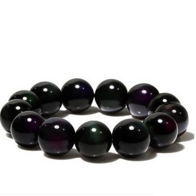 Natural Rainbow Eye Obsidian Bracelet