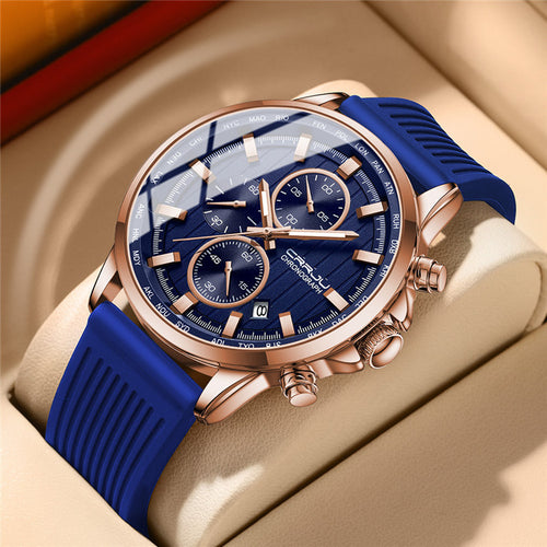 Chronograph Sports Watch-Silicone Strap