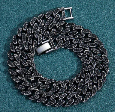 Gun Metal Black Necklace & Bracelet