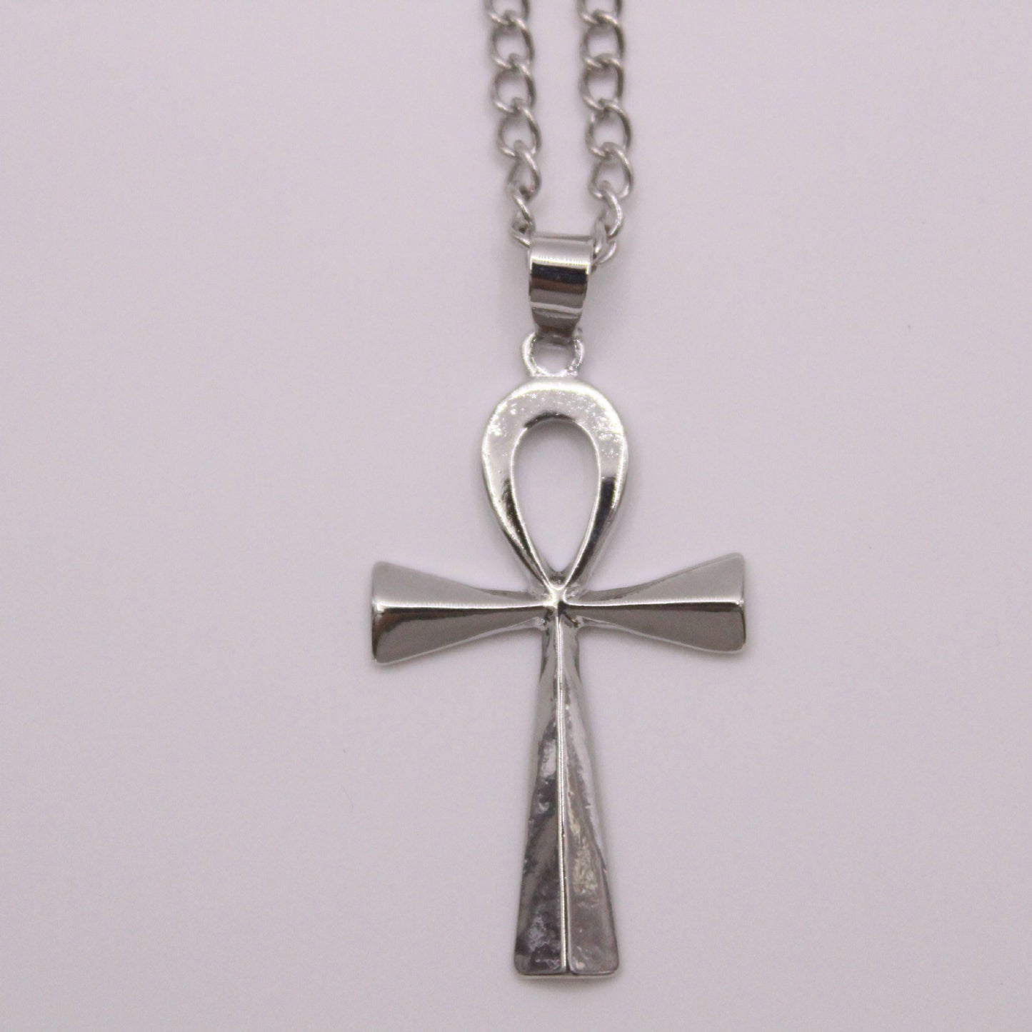 Cross-border e-commerce goods source, European and American glossy stainless steel ancient Egyptian Cross man Necklace Amulet Pendant