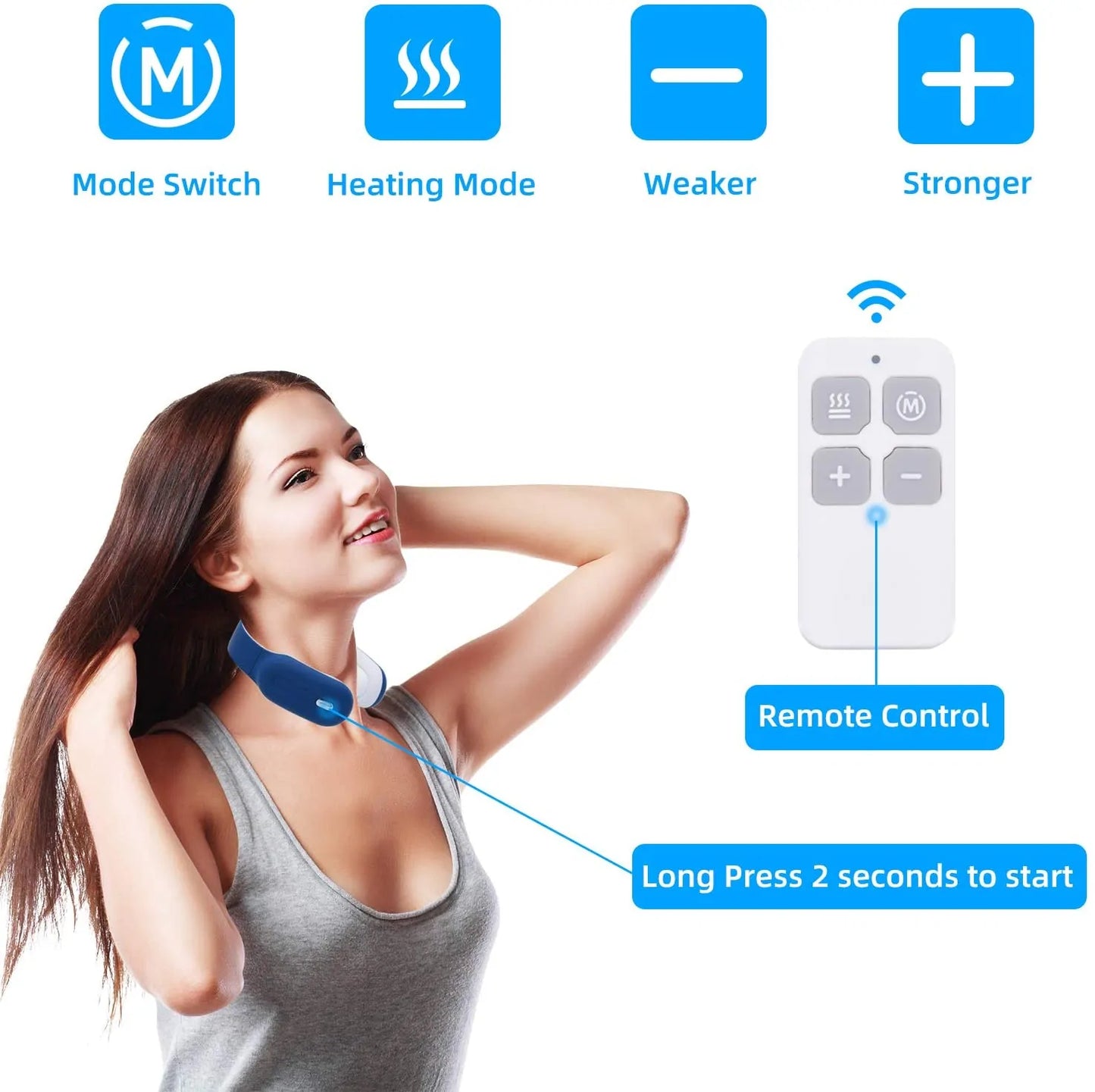 Electric Neck Massager: Pain Relief & Relaxation for Cervical Vertebra