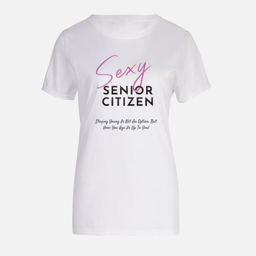 Sexy Senior Citizen Womens short sleeve T-shirt