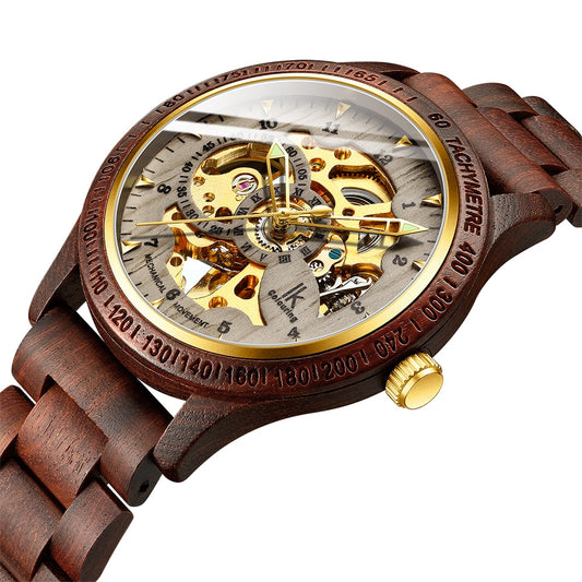 Wooden Men's Mechanical Watch
