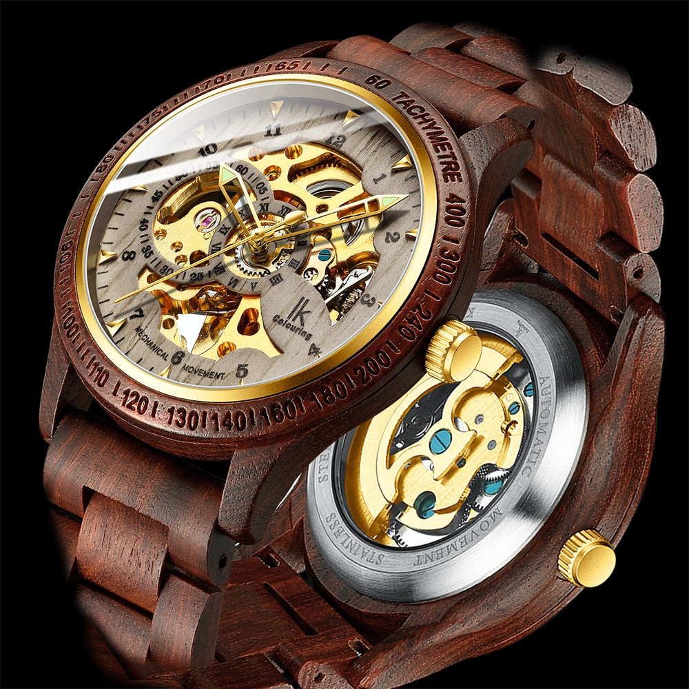 Wooden Men's Mechanical Watch